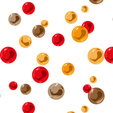 pattern with coloured bubbles