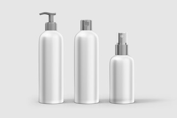 3D Render of Cosmetic Bottle for Mockup