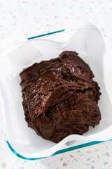 Homemade chocolate peanut butter fudge