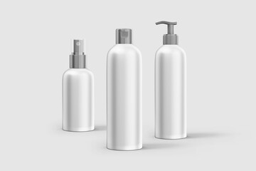 3D Render of Cosmetic Bottle for Mockup