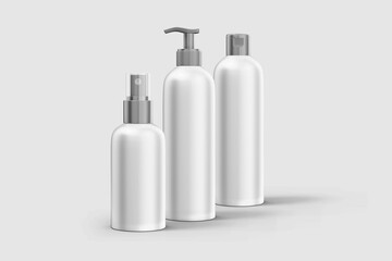 3D Render of Cosmetic Bottle for Mockup