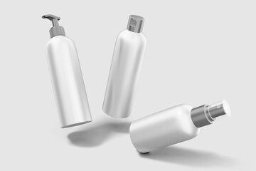 3D Render of Cosmetic Bottle for Mockup