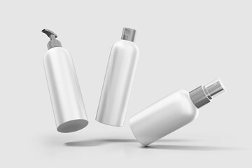 3D Render of Cosmetic Bottle for Mockup