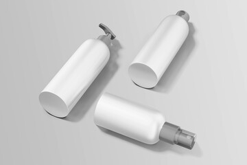 3D Render of Cosmetic Bottle for Mockup