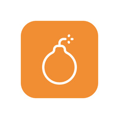 Bomb icon vector stock.