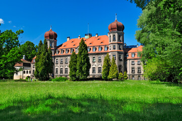 Neo-Baroque Palace of Donnersmarck in Brynek, Silesian Voivodeship, Poland.