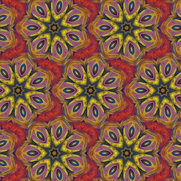 Feather floral decoration texture with creative energy artistic kaleidoscope art concept, seamless pattern and geometry. Great for business, collectors, websites, graphic elements etc