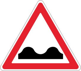 Pot-holed Road (T-7), Traffic Sign