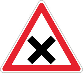 Uncontrolled Junction (T-21), Traffic Sign