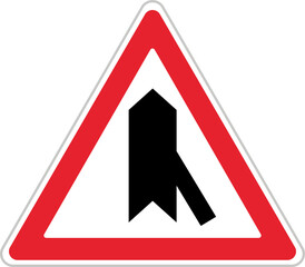 Right to Main Road Entry (T-23a), Traffic Sign