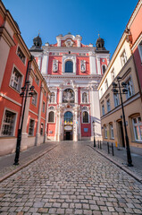 Fototapeta na wymiar Baroque Basilica of Our Lady of Perpetual Help and St. Mary Magdalene. Poznan, Greater Poland Voivodeship, Poland.