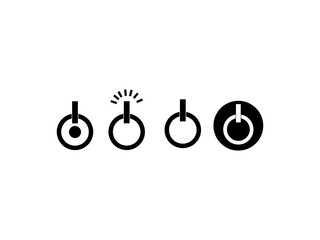 power button icon vector design and illustration. power button vector art, icons, and vector images.