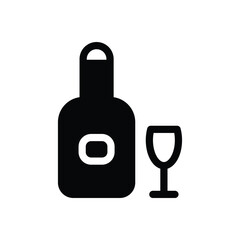 Wine icon vector stock.