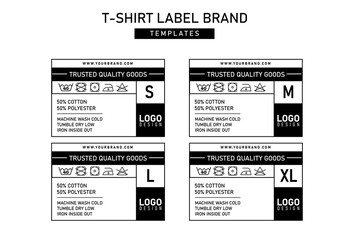 Clothing label tag graphic design