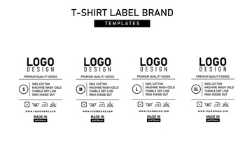 Clothing label tag graphic design