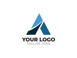 Fototapeta premium Sleek Letter A Logo Vector Design