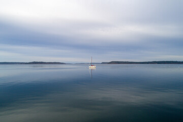 The Puget Sound from Tolmie State Park in Olympia, Washington