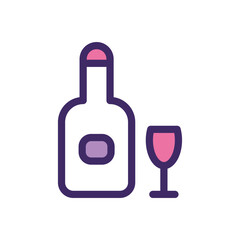 Wine icon vector stock.