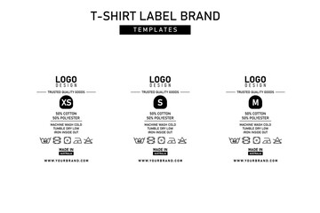 Clothing label tag graphic design
