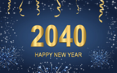 2040 happy new year greetings
