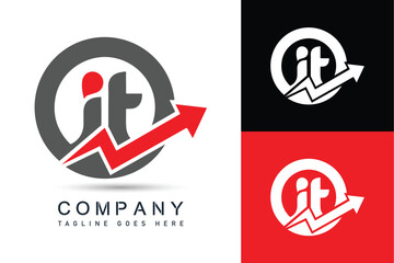 Letter It logo design template