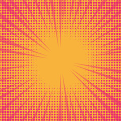 Bright background in the style of pop art