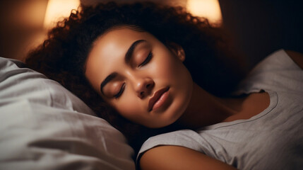 To sleep. Sleeping people. Peaceful sleep. Sleep. mental health. physical health. Man sleeping in bed. Sleeping beautiful woman. Generative AI.
