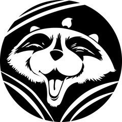 Raccoon Vector Illustration, Icon