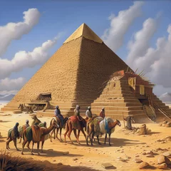 Foto op Canvas pyramids of giza © Andrii Yablonskyi
