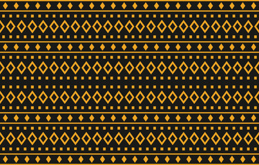 Ikat geometric folklore ornament. Tribal ethnic vector texture. Seamless striped pattern in Aztec style. Figure tribal embroidery. Indian, Scandinavian, Gypsy, Mexican, folk pattern. Boho chic design.