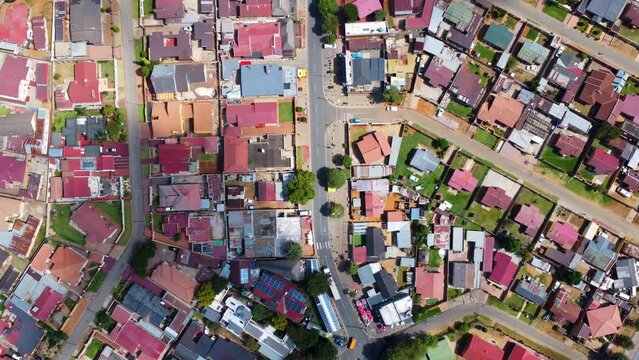 aerial of vilakazi street in soweto, johannesburg
