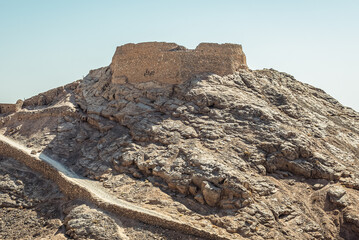 Fototapeta na wymiar Tower of Silence, Zoroastrian ruins in Yazd, Iran