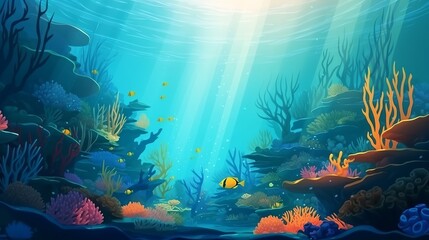 World ocean day illustration, Generative ai