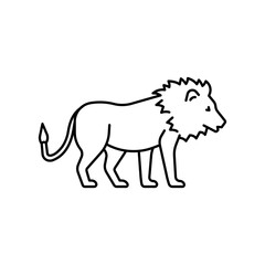 Lion icon. High quality black vector illustration.