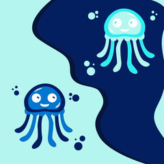 jellyfish in the sea