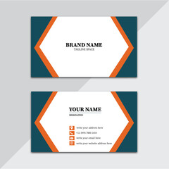 Naklejka premium Free vector business card design template