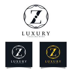 Luxury initial Z Logo template for Restaurant Royalty Boutique Cafe Hotel Heraldic Jewelry etc © Atika