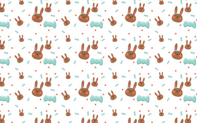 
easter rabbits background