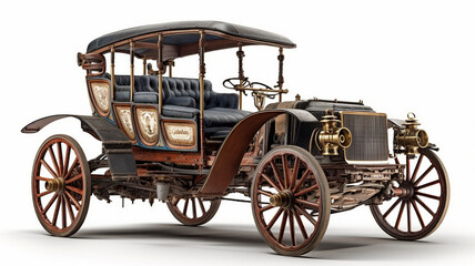 Fototapeta premium Automotive Vehicle, Car, Combustion Car of the 1880s