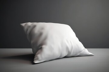 Blank white pillow for mockup illustration with Generative AI