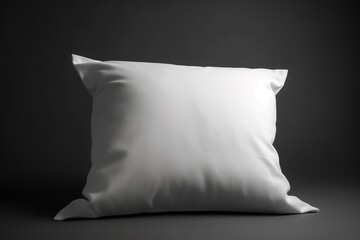 Blank white pillow for mockup illustration with Generative AI