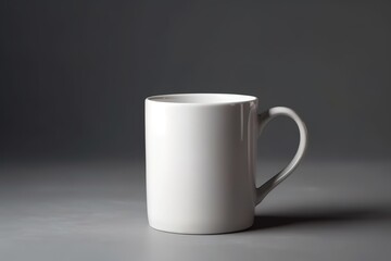Obraz premium Blank white mug for mockup illustration with Generative AI