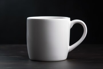 Blank white mug for mockup illustration with Generative AI
