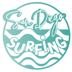 San diego surfing logo