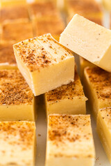 Christmas Eggnog fudge