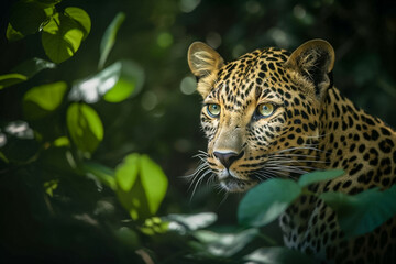 Fototapeta na wymiar Leopard Moments: Graceful Hunters of the Animal Kingdom