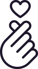 Single line icon of hand High quality vector illustration for design, web sites, internet shops, online books etc. Editable stroke in trendy flat style isolated on white background