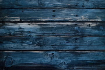 Fototapeta premium Old blue wood table background, wooden grunge texture dark black vintage wallpaper