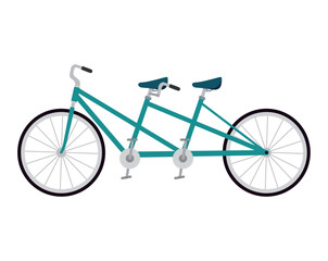 Tandem bike vector icon