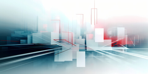 Futuristic cityscape: Stylish and minimalist background for presentations and marketing materials, Generative AI